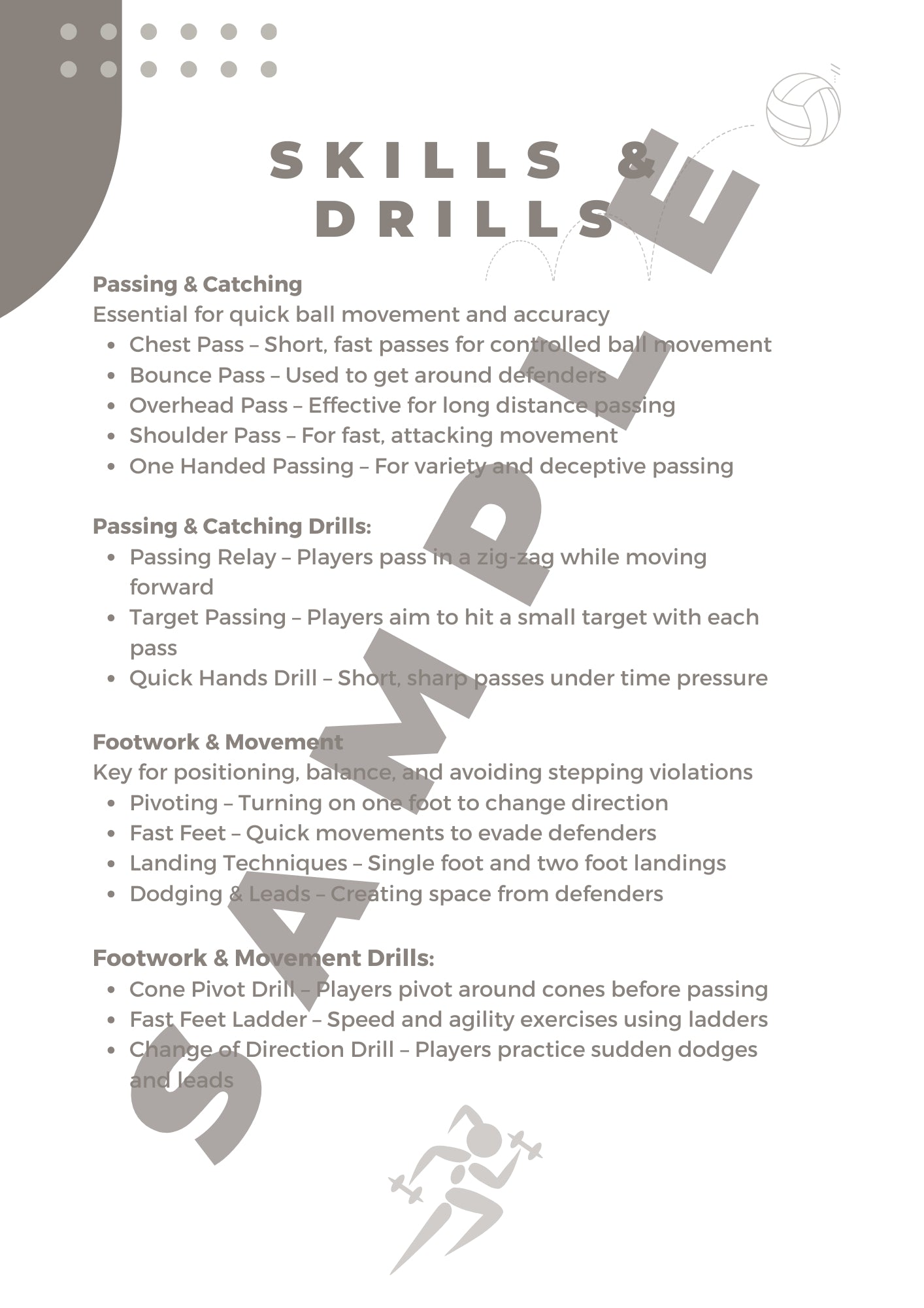 Beginner Coach Netball Training Guide - Junior Ages 10+