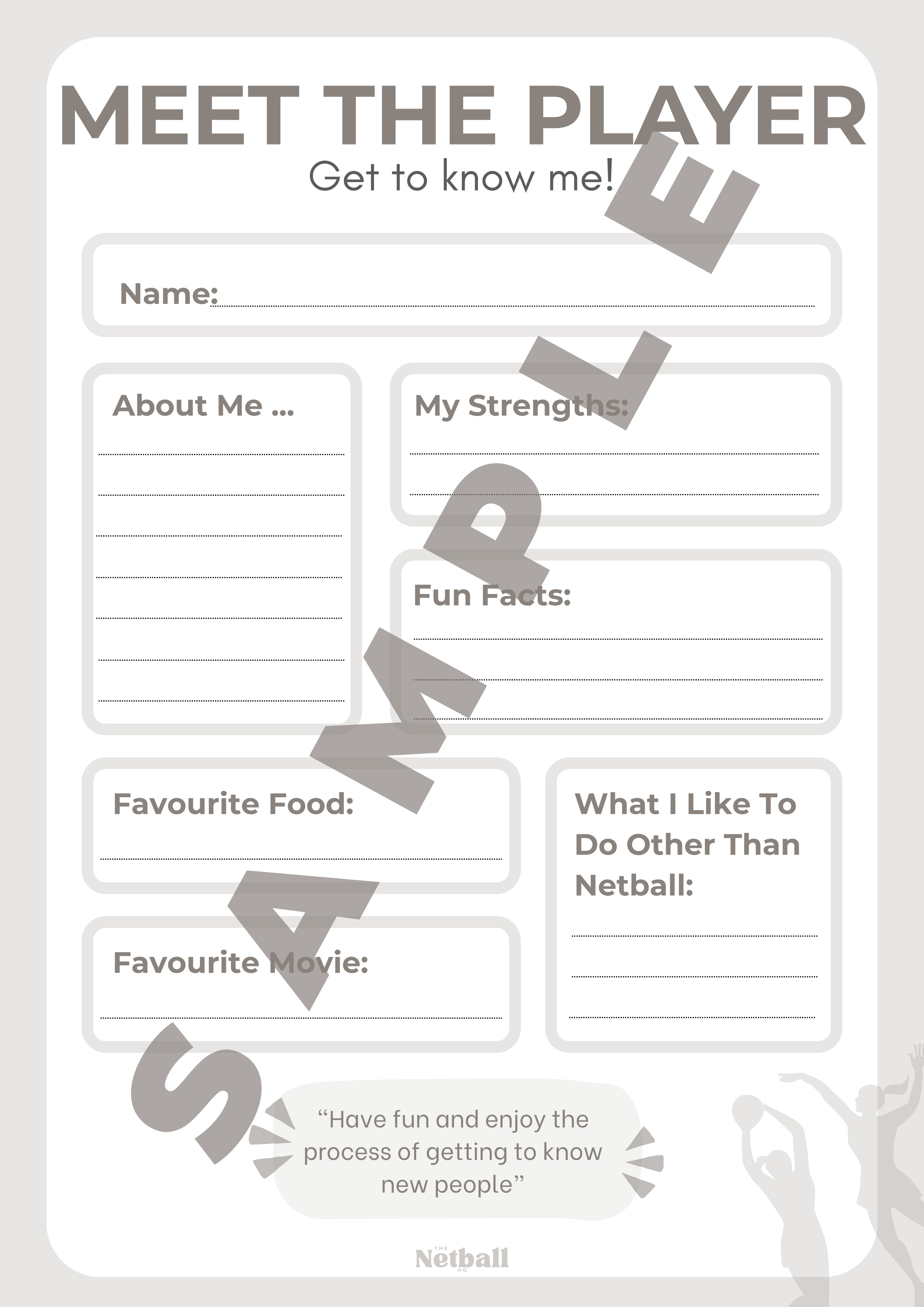 Netball Meet The Player